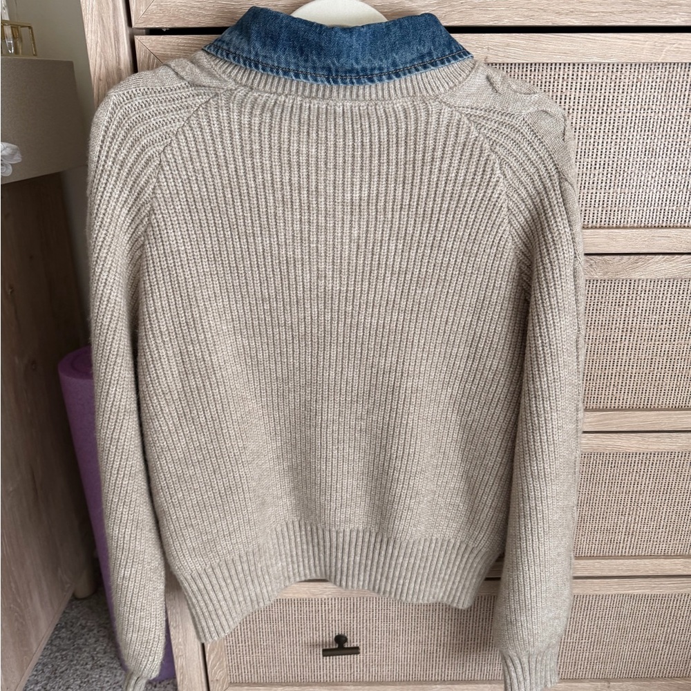 Beige Cable Knit Sweater - Picture 2 of 2